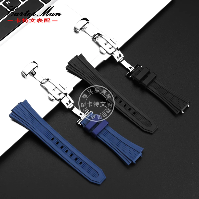 Watchband For Zenith DEFY series sky hollow out watch made of fluororubber watch with men's and women's wristband bracelet 41mm