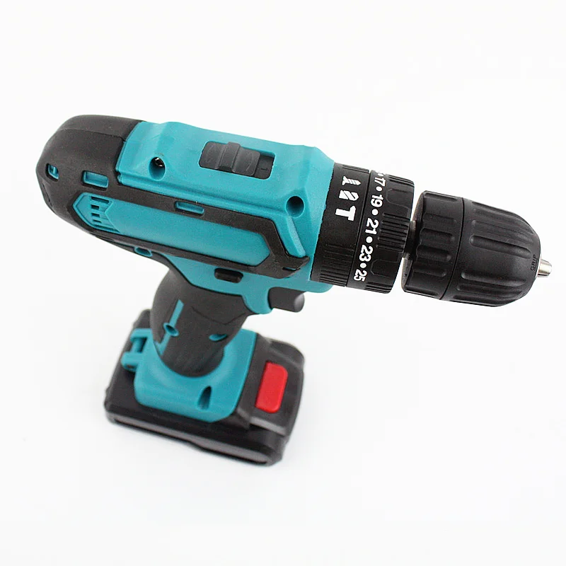 88V Cordless Electric Drill 25+3 Torque Electric Screwdriver Hammer Impact Drill 2pcs Battery Drill Power Tools 29pcs Bit Set