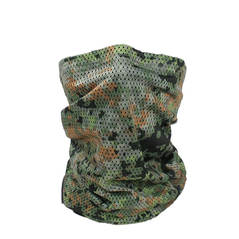 Verão masculino leve ao ar livre ciclismo protetor solar máscara facial pescoço cachecol engrenagens táticas NFP-MULTI us4ces camo caça cachecol