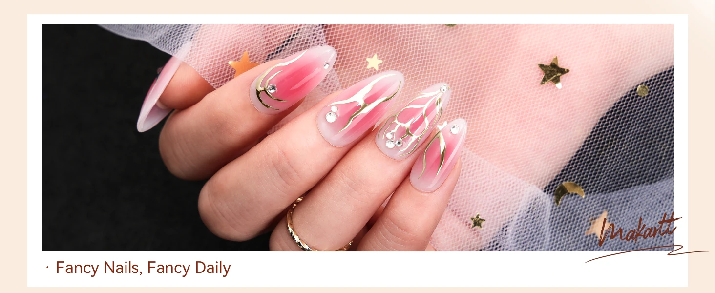 Metallic Gel Nagellack Set: Silber & Gold Chrom Gel Nagellack 3D Metall Malgele Spiegel Nagellack Aushärtung mit UV/LED erforderlich – Detail 8