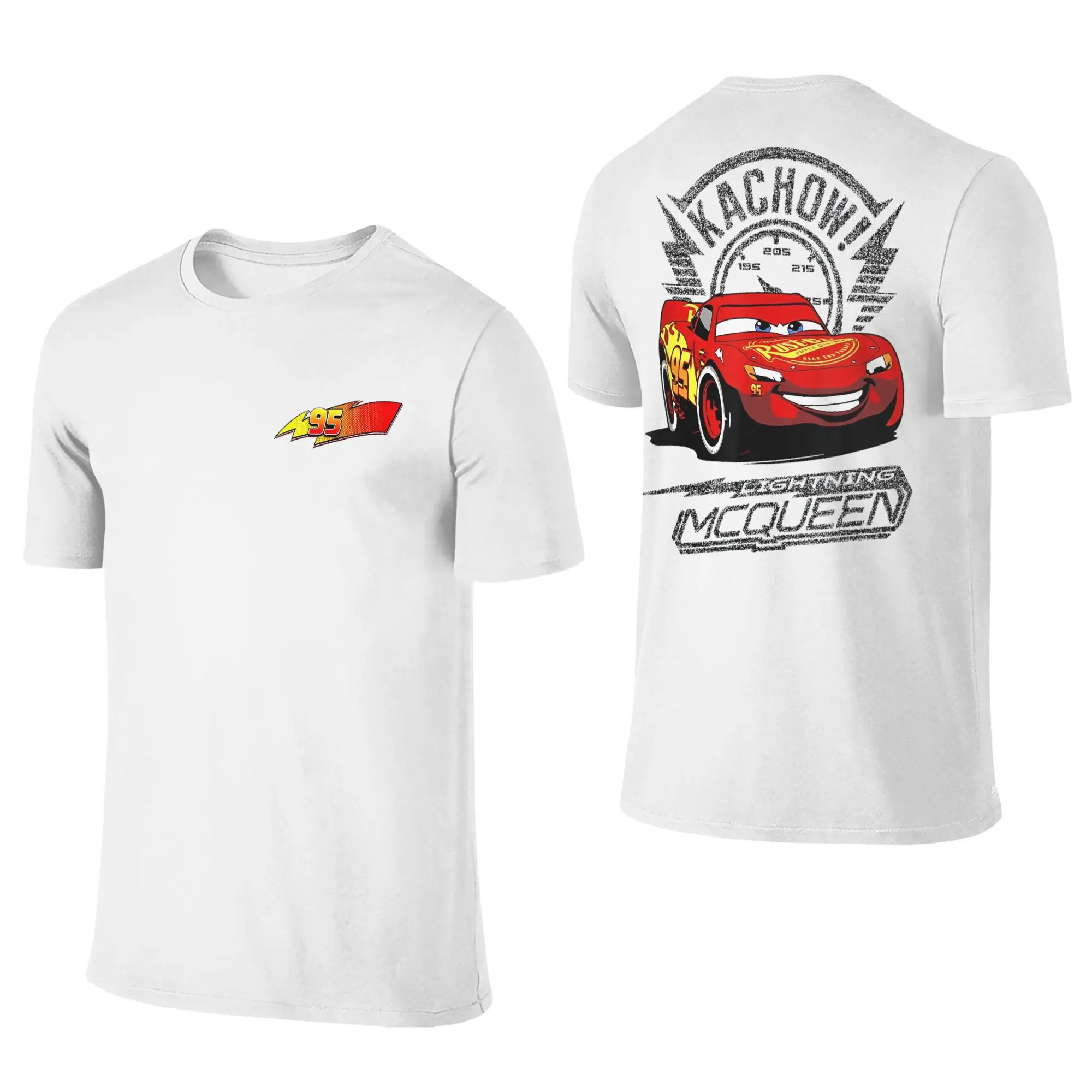 

Футболка Fun Cars Lightning Mcqueen Number 95, мужская и женская футболка с круглым вырезом из 100% хлопка, футболка с короткими рукавами с героями мультфильмов, летняя одежда