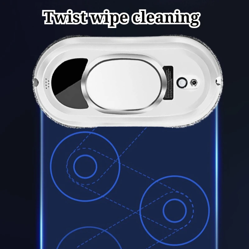 التلقائي المنزلية الكهربائية مُنظف نوافذ قوة الامتزاز القوية إزالة التلوث العميق التحكم عن بعد نافذة غسالة روبوت