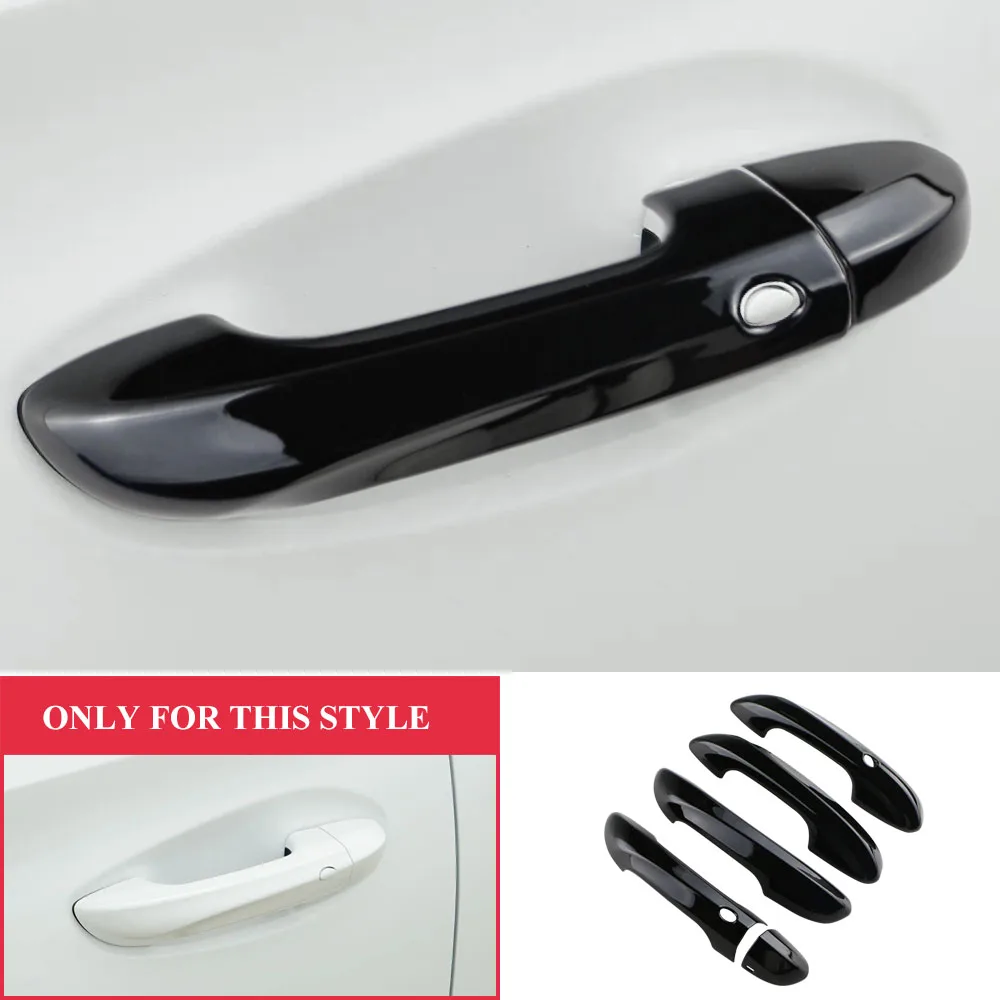 LHD Carbon Fiber Car Door Handle Cover Sticker Exterior Mouldings for MG4 MG 4 EV 2022 2023 2024 ACC.