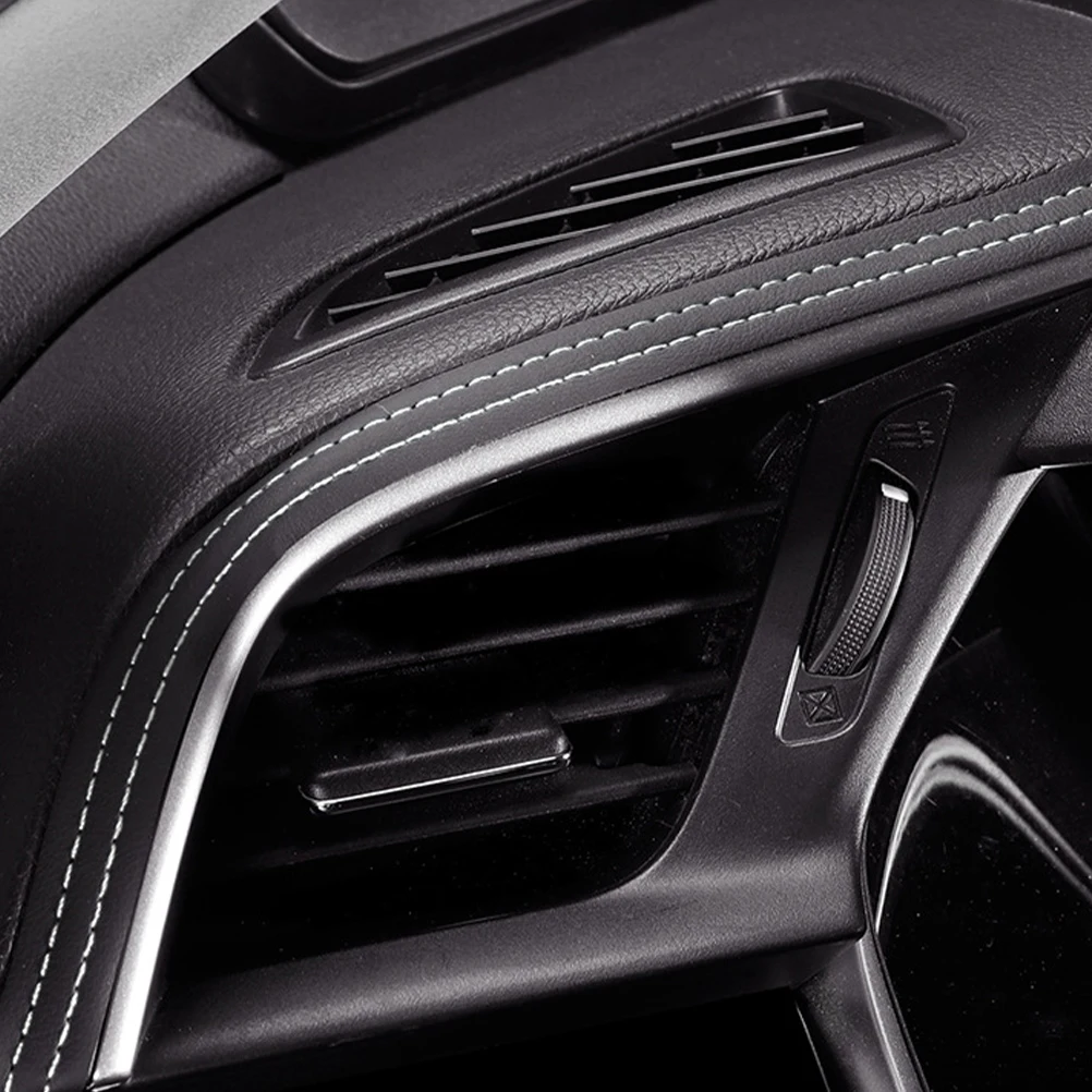 

2pcs Durable Pu Car Door Edge Trim Strip Universal Fit For Dashboards Flexible Molding Trims Body