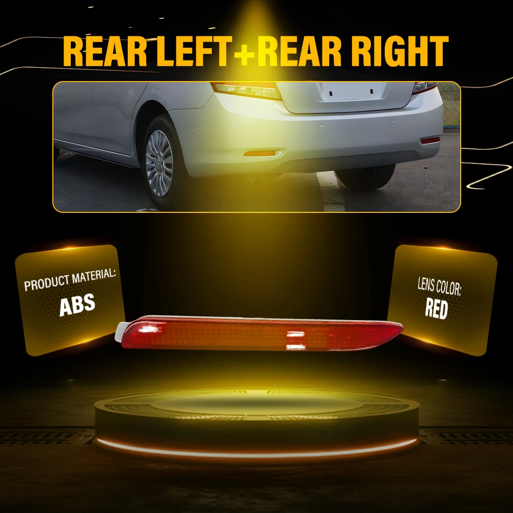 1Pcs Left Right Side Rear Bumper Reflector Fits Toyota Wish Venza Noah Voxy Allion Corolla Alphard Fortuner RAV4 Lexus GX RX