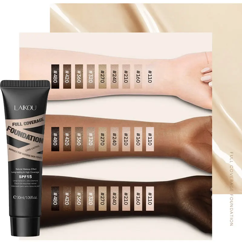 30g Facial Concealer Mask Covers Dark Spots Dark Circles Decorate Color of Skin LAIKOU Liquid Foundation