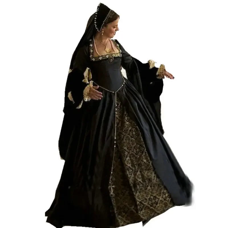 Anne bolevn cosplay costume Tudor Queen Anne boeyn dress Queen Elizabeth ball gown dresss costume King Henry outfit skirt