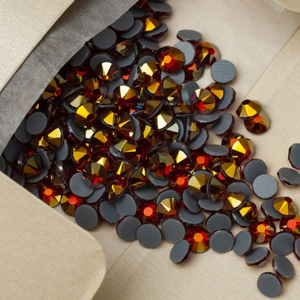 Pubrilex 2088HF AB Farben Strass Kristall Hotfix Flache Rückseite Strasssteine für Handarbeiten Kleidung Accessoires Brillanter Effekt – Detail 17