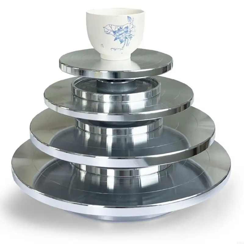   6/8/10/12in Turntable Sculpting Wheel Pottery Turnable Wheel for Ceramics Model Making Clay Modeling Cake Decoration
