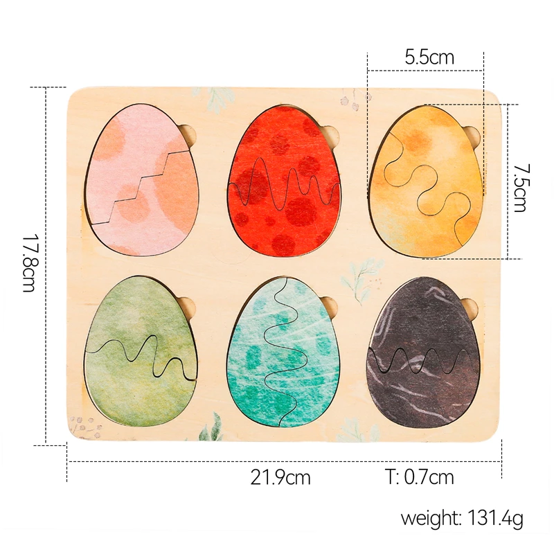 아기 나무 퍼즐 장난감 몬테소리 만화 달걀 껍질 퍼즐 게임 장난감, 어린이 조기 학습 교육 퍼즐 장난감, 신생아 선물