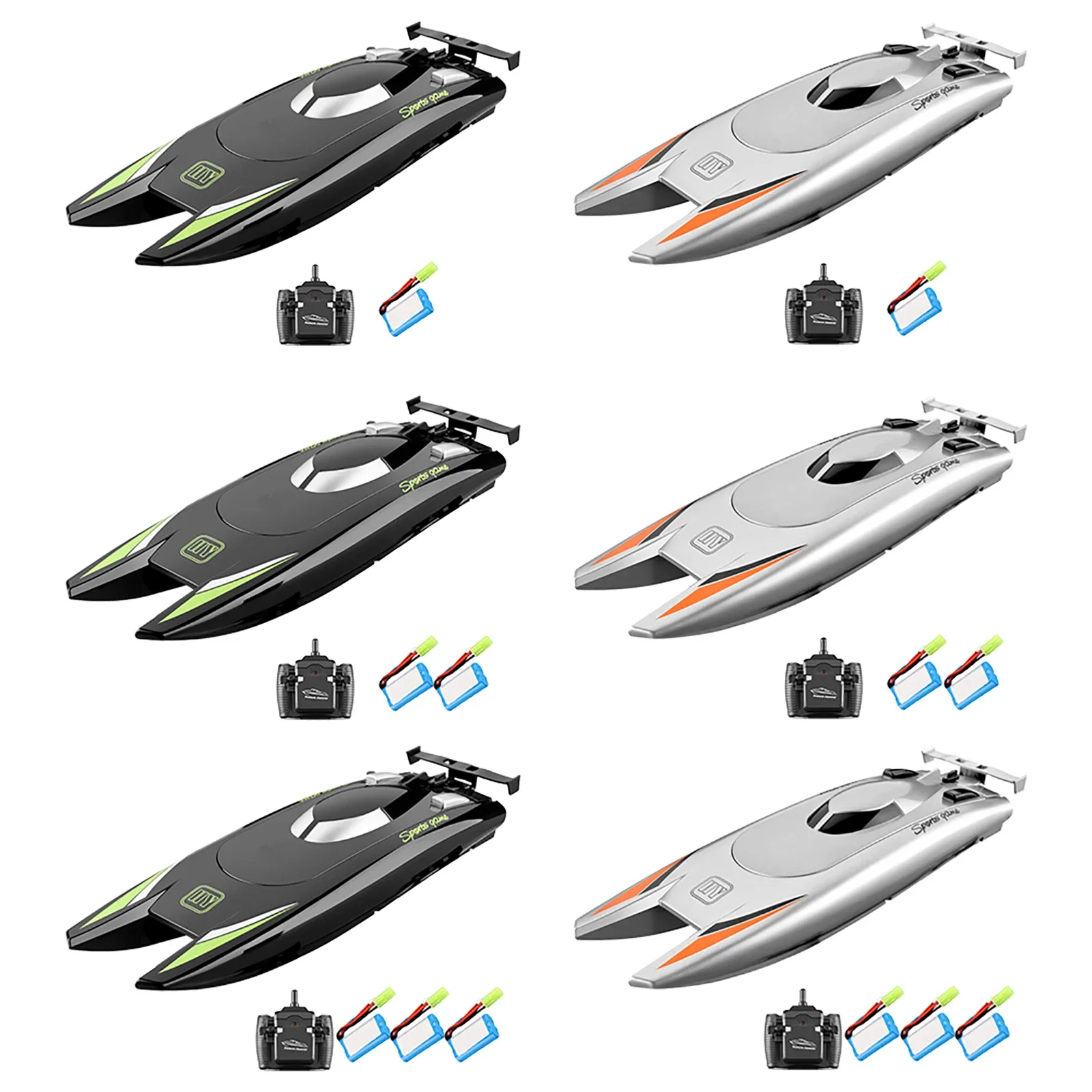 25km/h Dual Motor RC Boat 7.4V Battery 2.4GHz High Speed Remote Control Toys for Children Holiday Party Gift