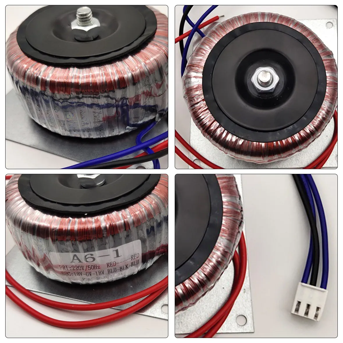 Dual 12V Copper Toroidal Transformer Power Supply Dual Power Supply Loop Transformer for Power Amplifier