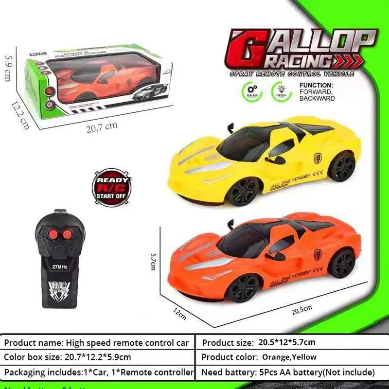 1Pc High Speed Remote Control Car Racing Sports Toy Car Halloween And Christmas Gift For Boys And Girls