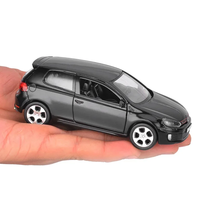 1/36 VW Golf 6 Druckguss-Automodell Volkswagen zum Maßstab Golf Gti Miniatur-Legierungsspielzeug zum Zurückziehen Fahrzeugmodelle für Kindergeschenke