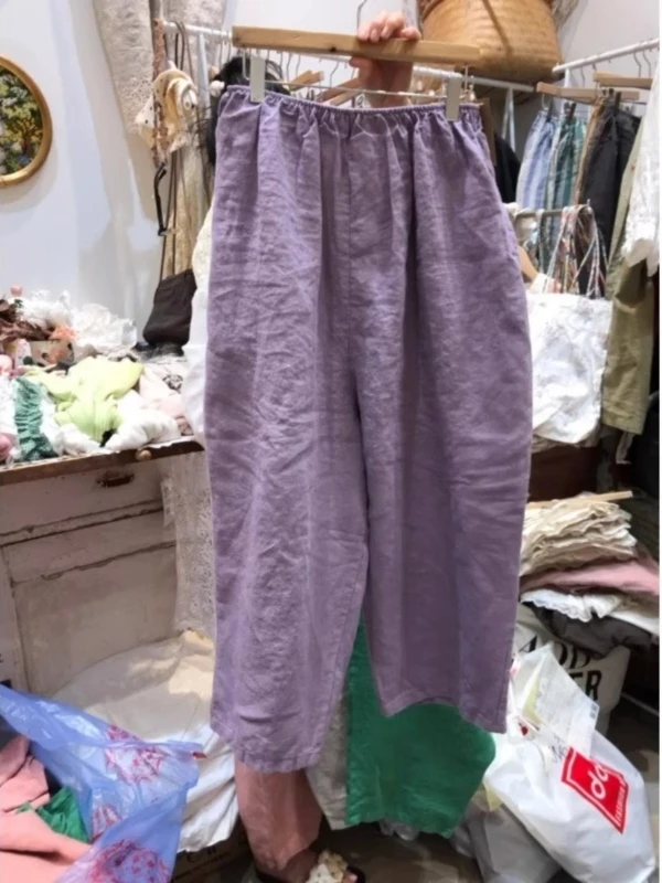 

Мужские летние дышащие брюки свободного кроя в американском стиле, повседневные, с цветочным принтом, из шелка, с эластичным поясом, прямые, длинные...