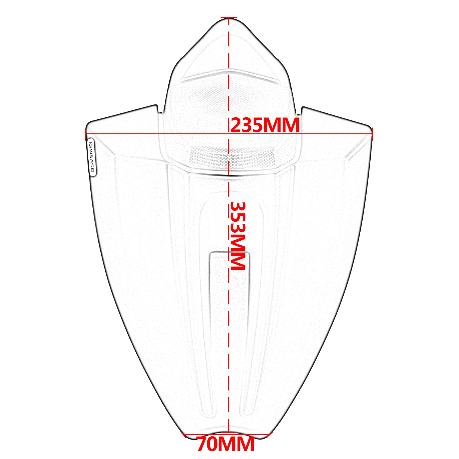 لأبريليا-MOTO دراجة نارية الركاب بيلايون غطاء المقعد الخلفي كاملة هدية القلنسوة RS457 2023 2024 2025 #5