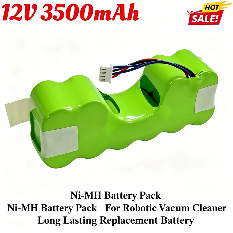 New DE55 12V Ni-MH Battery 3500mah Suitable for Ecobos Deebot DE5G DM88 DM87 902 901 610 DE33 DG710 DN33 DM65 DT88 Robot Battery