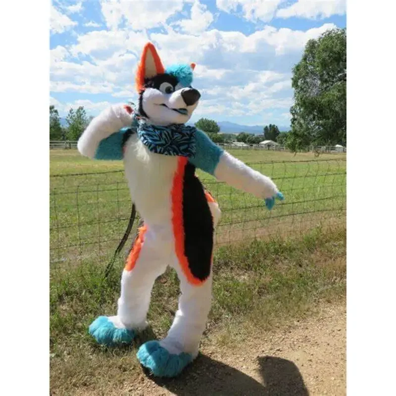 Fox Fursuit Furry Cosplay Outfit  Husky Dog Mascot Costume Halloween Party