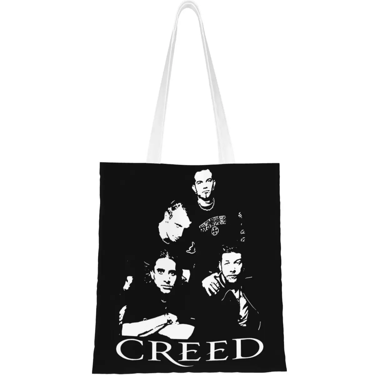 Creed Band Canvas Tote Handtasche 90er Jahre Rock Shoulder Taschen Shopper Taschen für Unisex