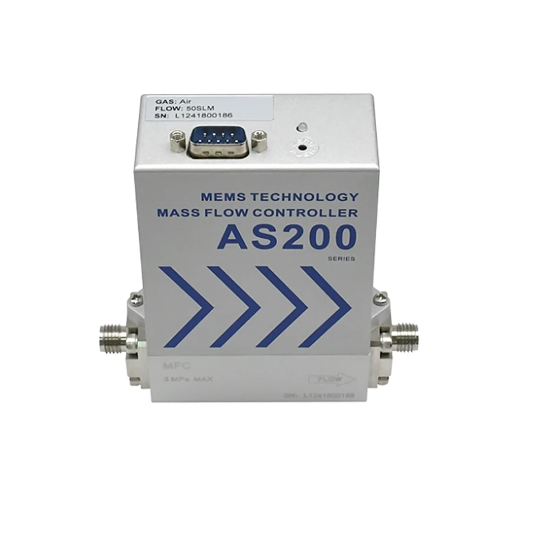 الهواء النيتروجين سبائك الألومنيوم كتلة تدفق متر تحكم ماكس 500L/دقيقة موصل سريع #6