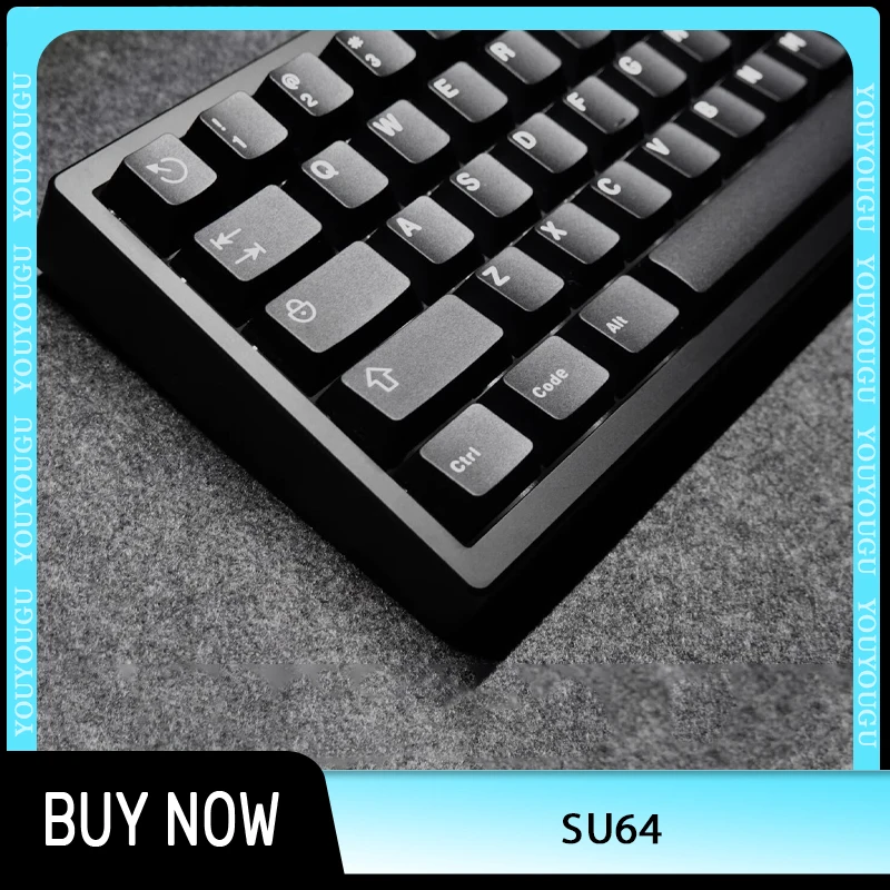 

Everglide Su64 Magnetic Switch Keyboard Wired USB Dual lamp position Mechanica Keyboard Aluminum Metal Full key ADC PC Keyboard