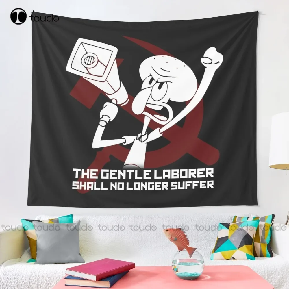 The Gentle Laborer Shall No Longer Suffer! Tapestry Large Tapestry Wall Art Blanket Tapestry Bedroom Bedspread Decoration