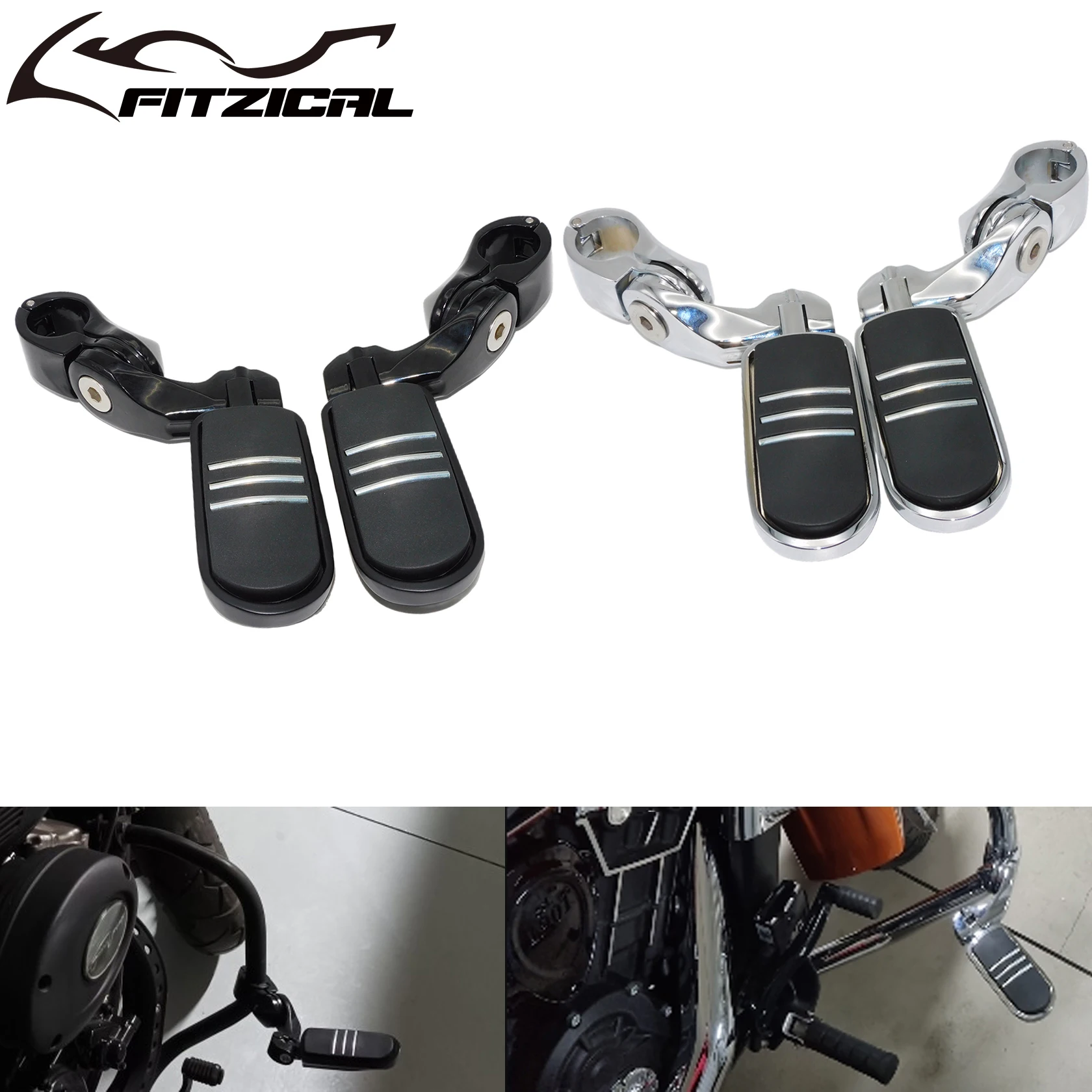 

32MM 1-1/4" Motorcycle Engine Guard Highway Foot Pegs Footpeg For Harley Softail Touring Road Glide Dyna Sportster XL 883 Custom