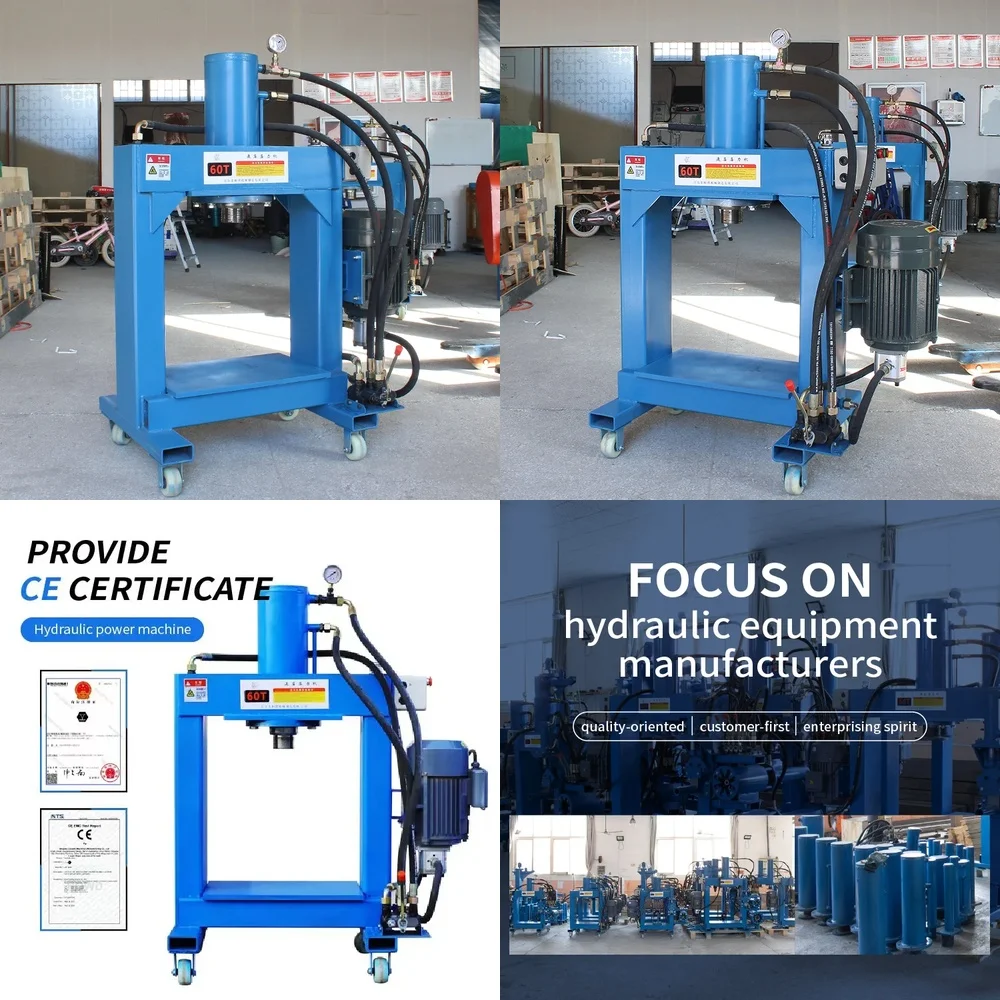 

123Hot QDLSF 60-Ton Gantry Electric Press Motor Bearing Installation Hydraulic Press Small Hydraulic Press Car Repair Tools Pump