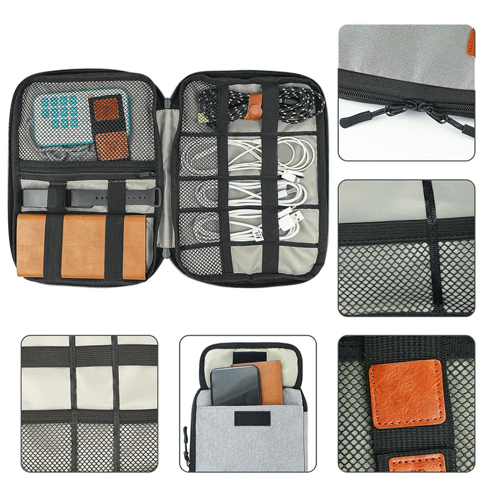 

Multipurpose Electronic Organizer Bag Travel Cable Organizer Case Portable Digital Accessories Storage Pouch For Usb Cables