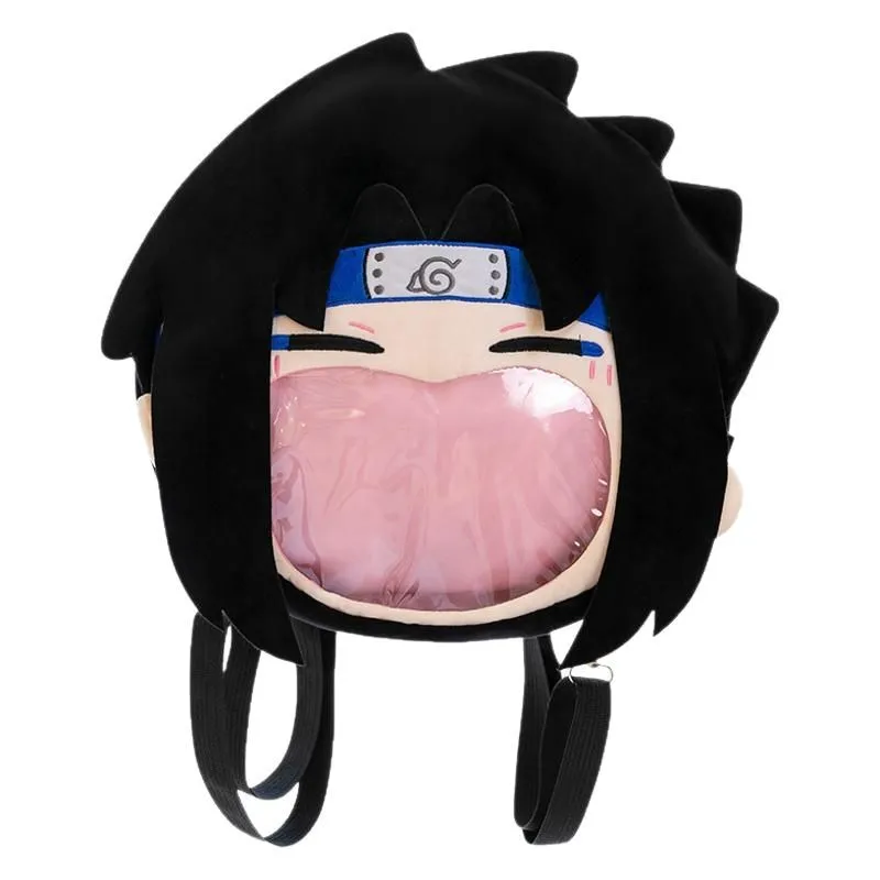 Anime Naruto Uzumaki Naruto Sasuke Backpack Creative Cartoon Messenger Bag Student Gift