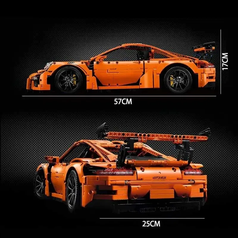 متوافق مع 42056 MOC الطوب 911 GT3 RS ألعاب السيارات التقنية الأولاد هدية الكريسماس للأطفال منشئ نموذج اللبنات للبالغين