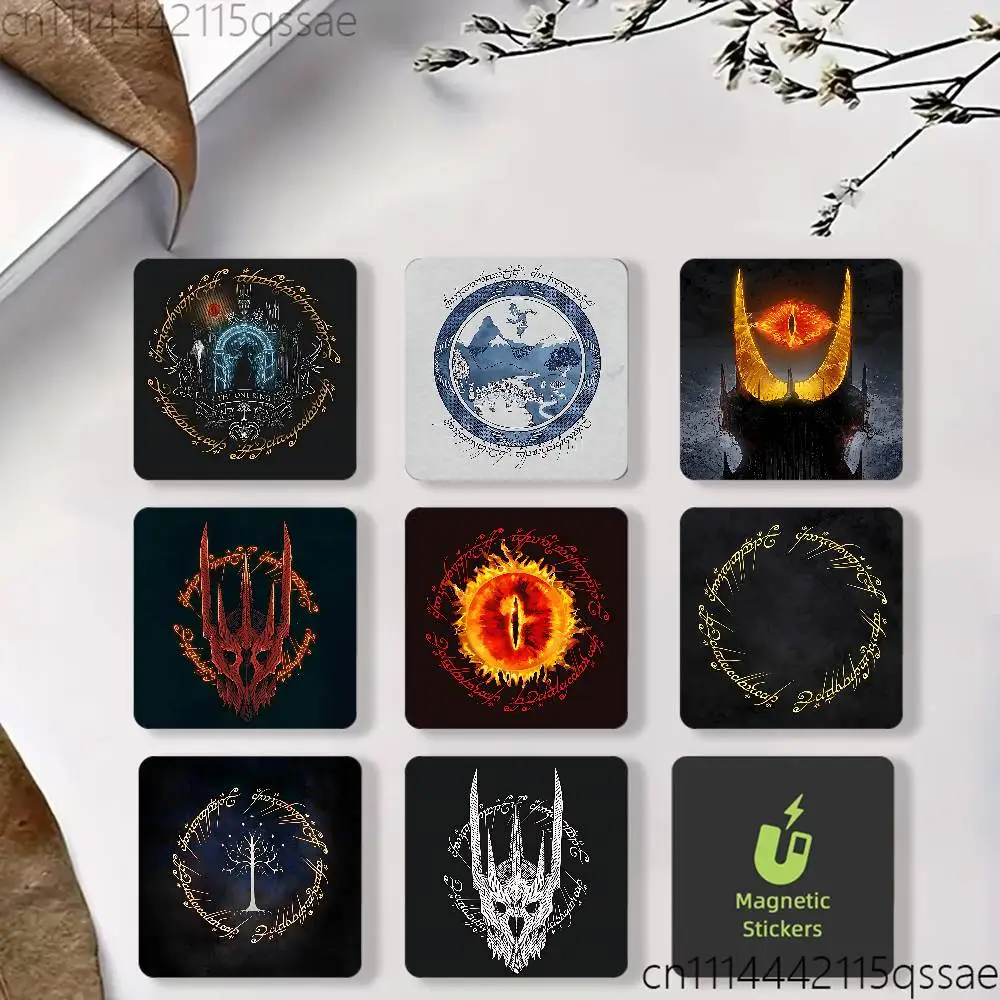 L-Lord of the R-RingES Fridge Magnet Personalized Magnetic Durable Plastic Square Picture Surface Fridge Magnets