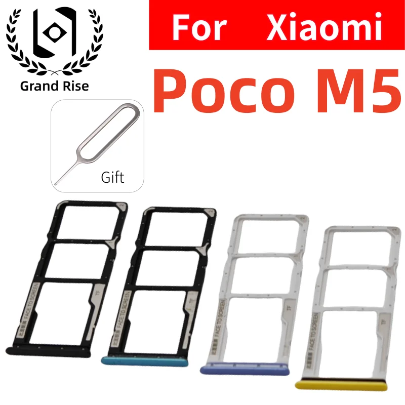 

Лоток для SIM-карты, слот для телефона Xiaomi XIAOMI Poco M5, держатель ящика для чипа SIM-карты Micro SD