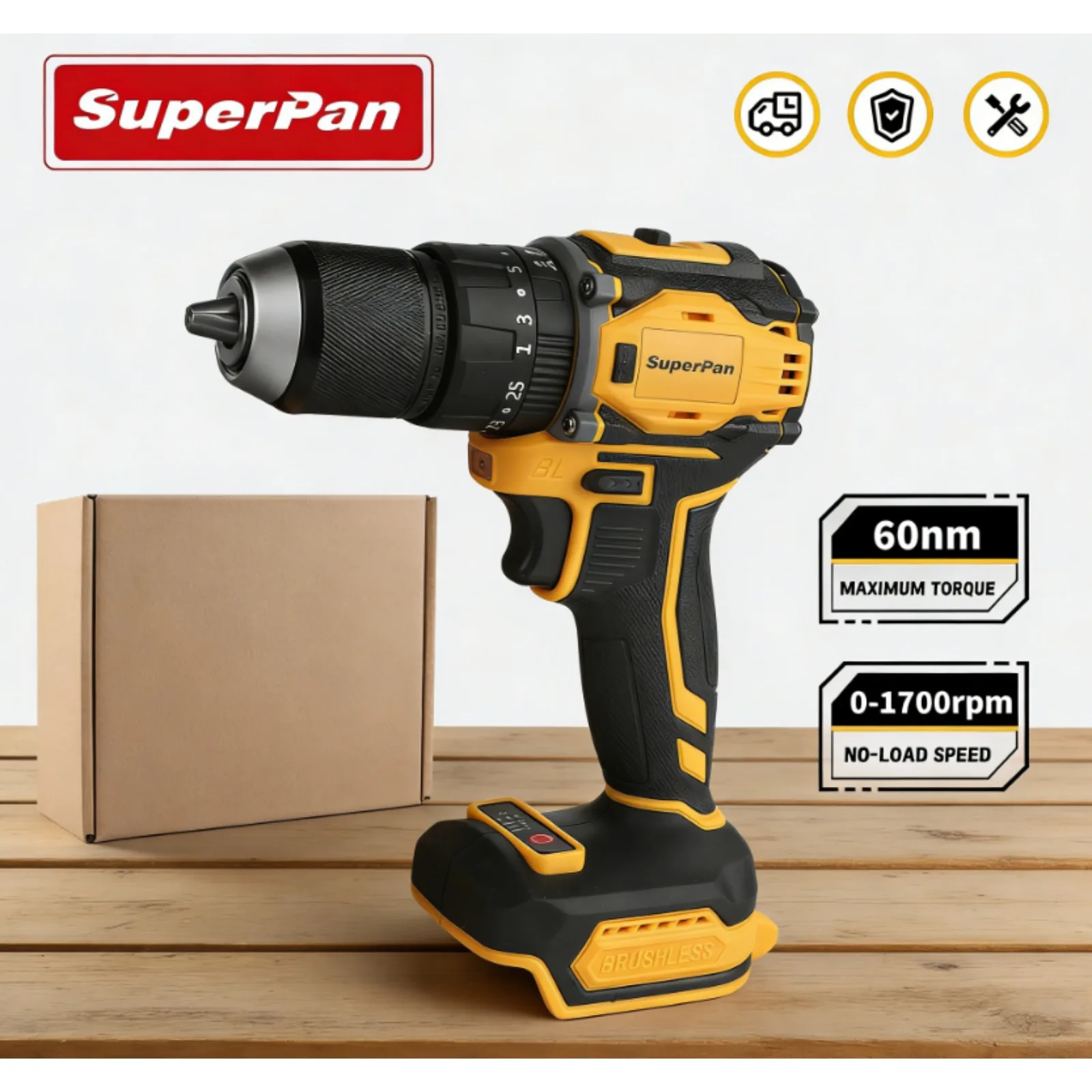 木工-金属-家具組立や家の装飾に適したブラシレスドリル。dewaltバッテリーピン（裸機版）対応。