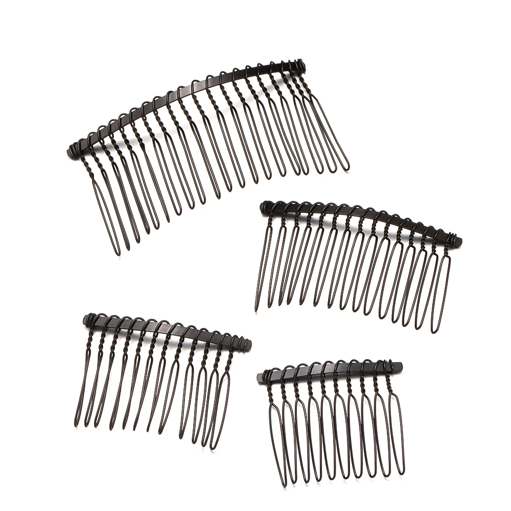 10 teile/los 10/12/15/20 Zähne Metall Draht Haar Kamm Basis Für DIY Handgemachte Haar Clip Zubehör hochzeit Schmuck Machen Dekorative – Detail 1