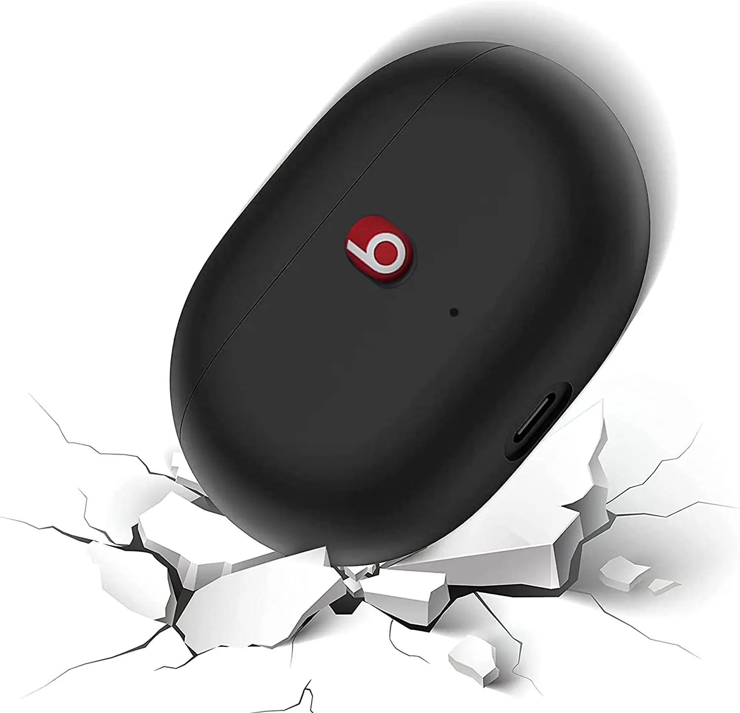 حافظة لهاتف Beats Studio Buds 2021 من السيليكون الناعم لحماية براعم الفتحات ملحقات سماعة الأذن مع سلسلة مفاتيح لبراعم الاستوديو