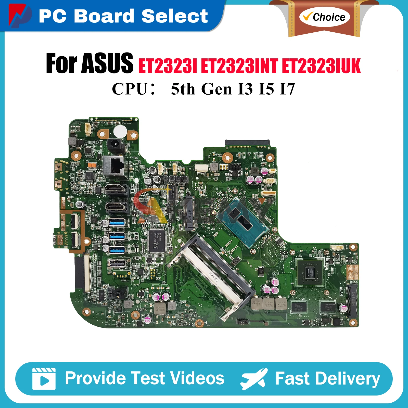 

ET2323I Laptop Motherboard For ASUS AIO ET2323INT ET2323 ET2323IUT ET2323IUK Mainboard With I3 I5 I7 CPU 100% tests OK fast ship