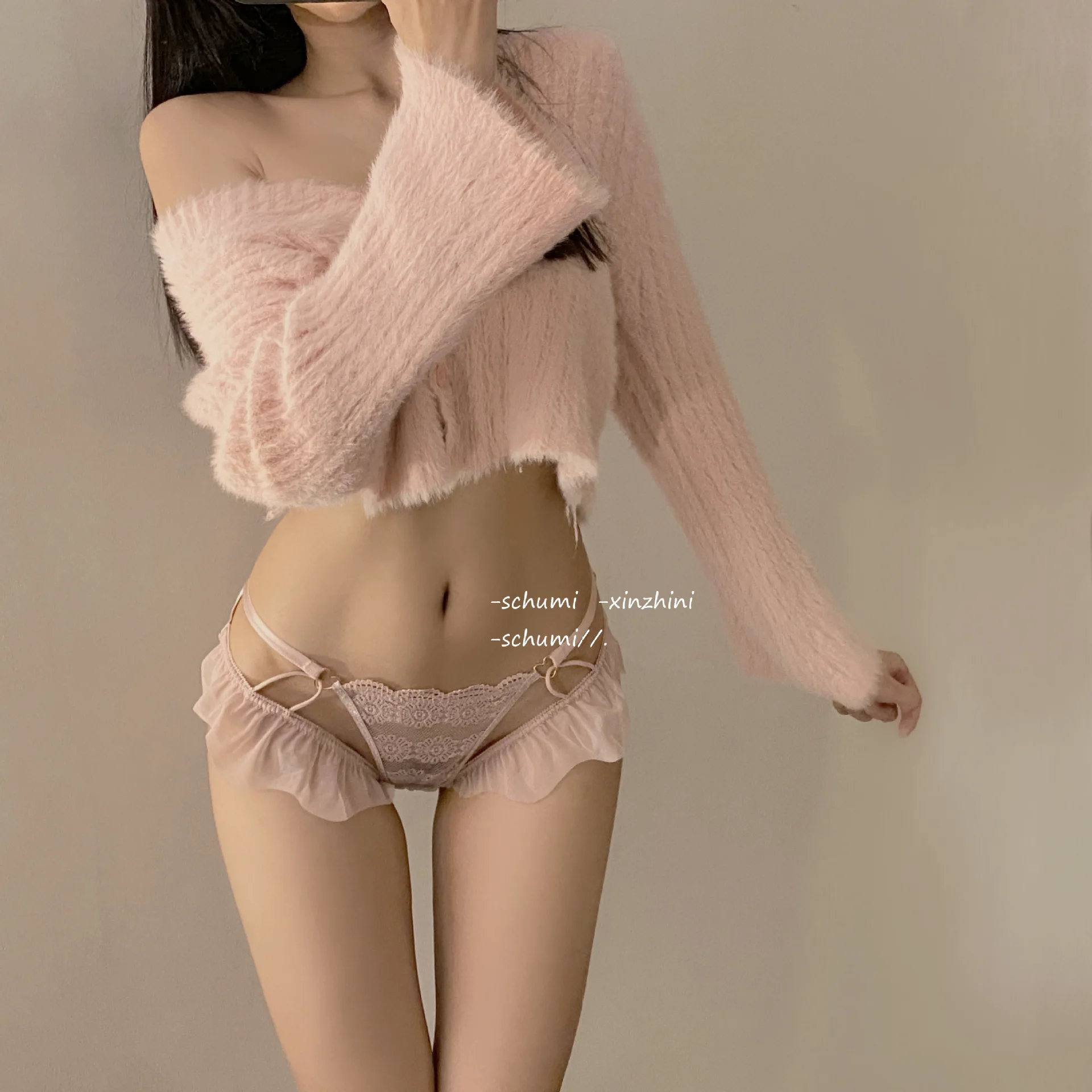 

Women'S Underwear Lace Sexy Pure Lace Hollow Breathable Mid Waist Briefs Floral Edge Pure Desire Wind Panties For Women