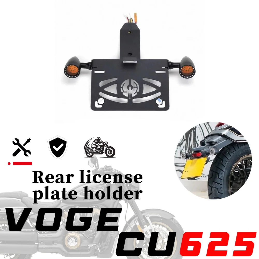 Rear short tail fairing kit and license plate bracket modification parts for VOGE CU625 625cu cu 625 625CU