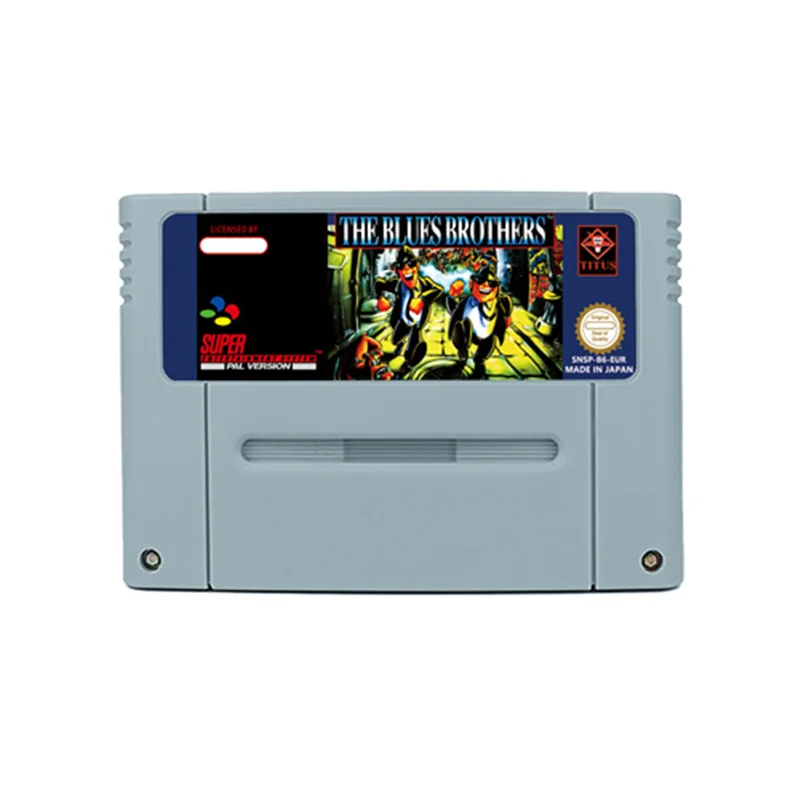 The Blues Brothers RPG Game for SNES 16 BitRetro Cart Children Gift