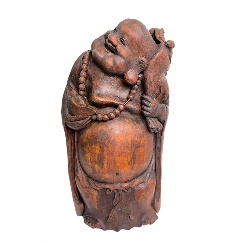 Tallado a mano, regalo Buda sonriente