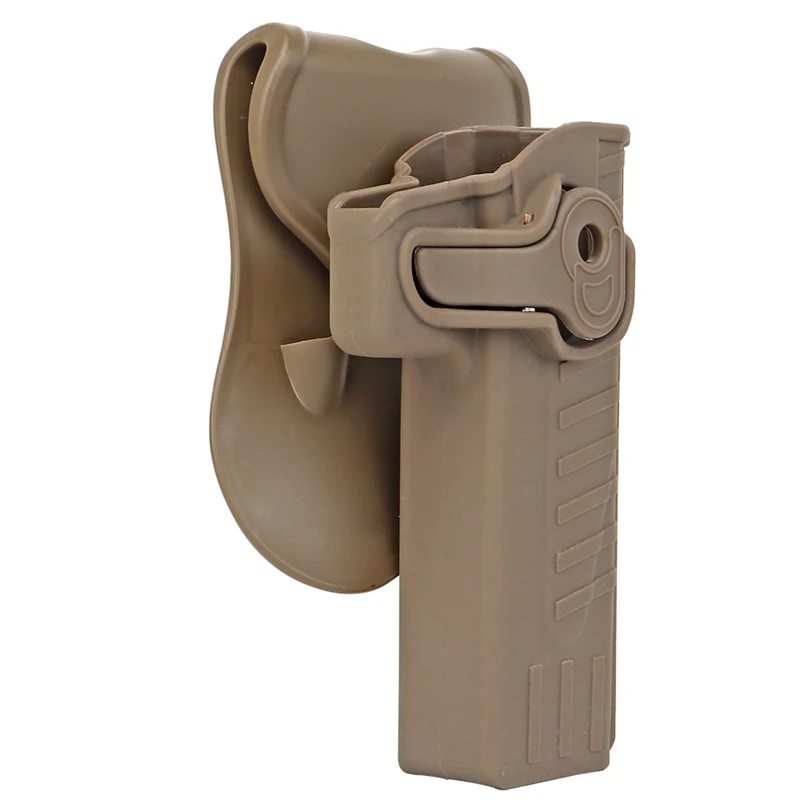 For STI2011. Hi-capa Belt Drop Pistol Holster Right Hand Gun Holster PE Plastic Pouch Case Fits Molle Stystem