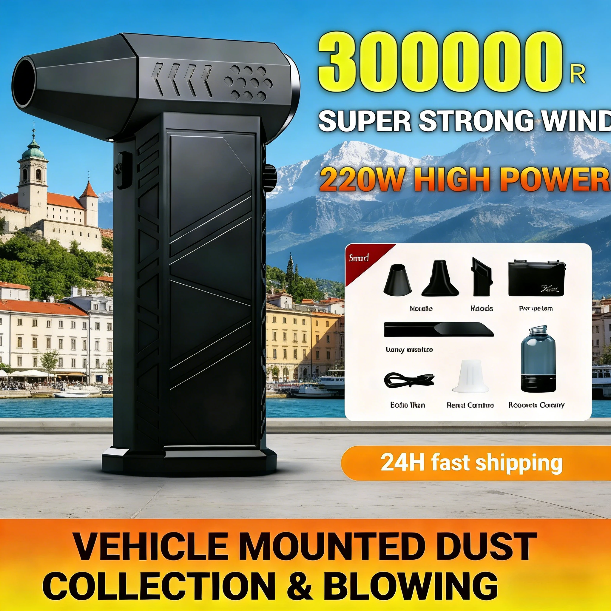 

New Upgraded X9 Brushless Blower & Handheld Vacuum Cleaner - 300000RPM High Power 2-in-1 Dust Removal Tool