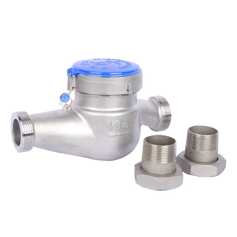 

40mm Threaded rotary-wing water meter, large-diameter screw-wing cold and hot water meter 40mm