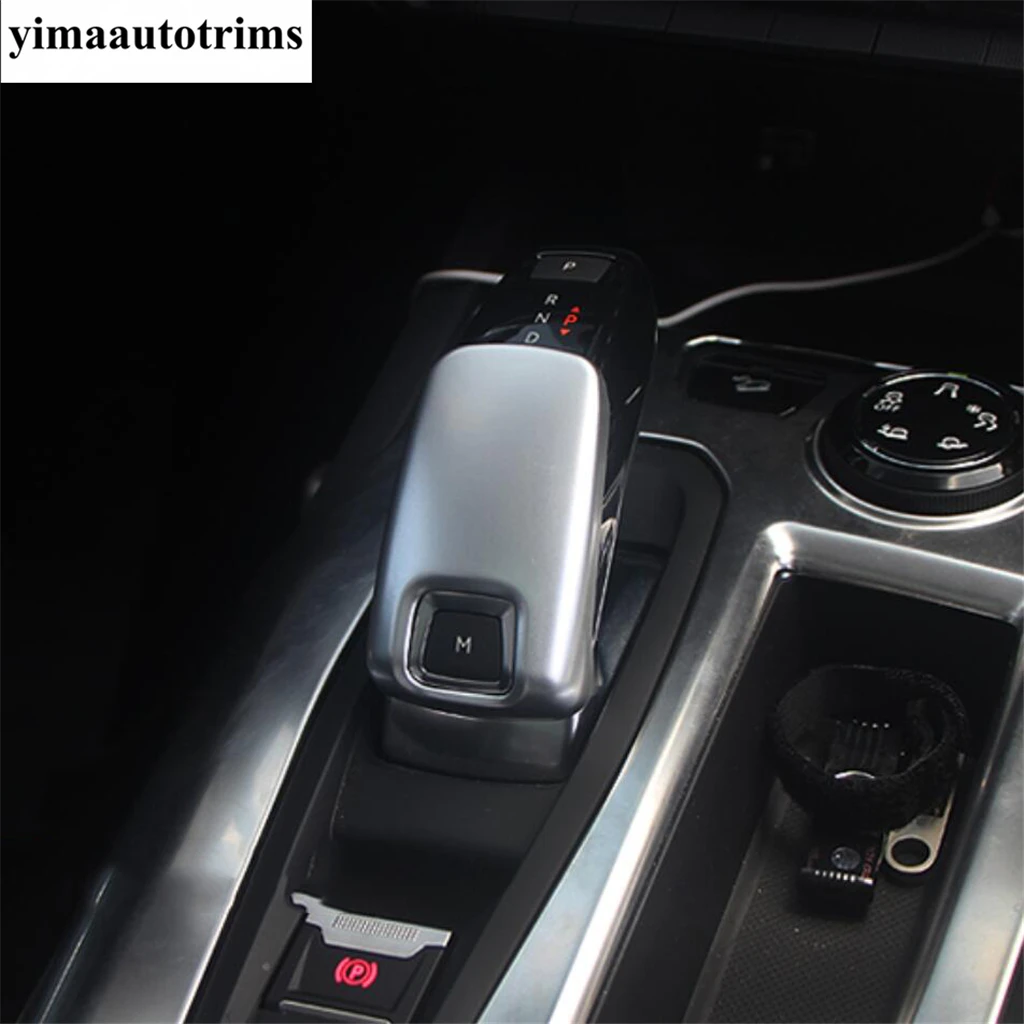 

Gear Shift Knob Head Handle / Steering Wheel Frame Decoration Cover Trim ABS Interior Accessories For Peugeot 2008 2020 - 2022