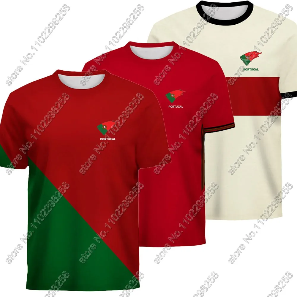 Maillot Portugal National Jersey team Fans 2024 T Shirts 3D Print Mens Shorts Running Streetwear Casual Training Suit Clothe