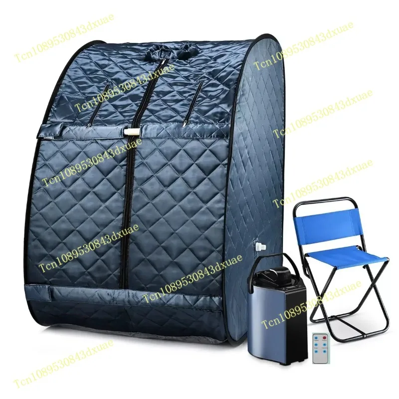 Portable Steam Sauna for Home Spa Sauna Tent Sauna Box with 3L Steamer Remote Control Comfortable Room