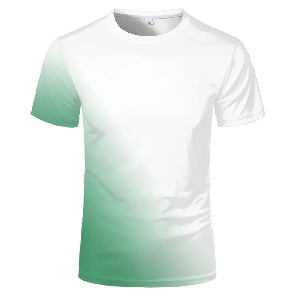 Fashion T-Shirts Cute Candy Color Tee Tops Kawaii Clothes Sublimation Blanks Loose Tshirts For Thermal Transfer Print image 2