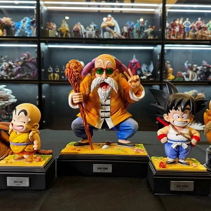 

Jt Statue Gk 25cm Model Dragon Ball Z Master Roshi Anime Figure Double Head Swap Desktop Ornament Garage Kit Children Toys Gifts