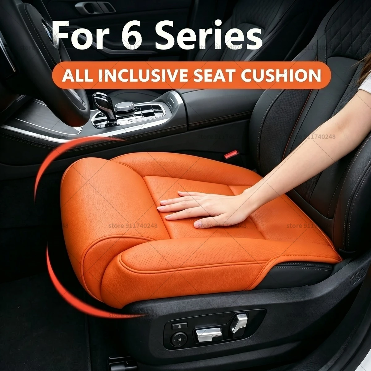

For BMW 6 Series Seat Leg Support Extension Cushion Thigh Support Pillow Memory Foam Leather Leg Extender Interior Accessories